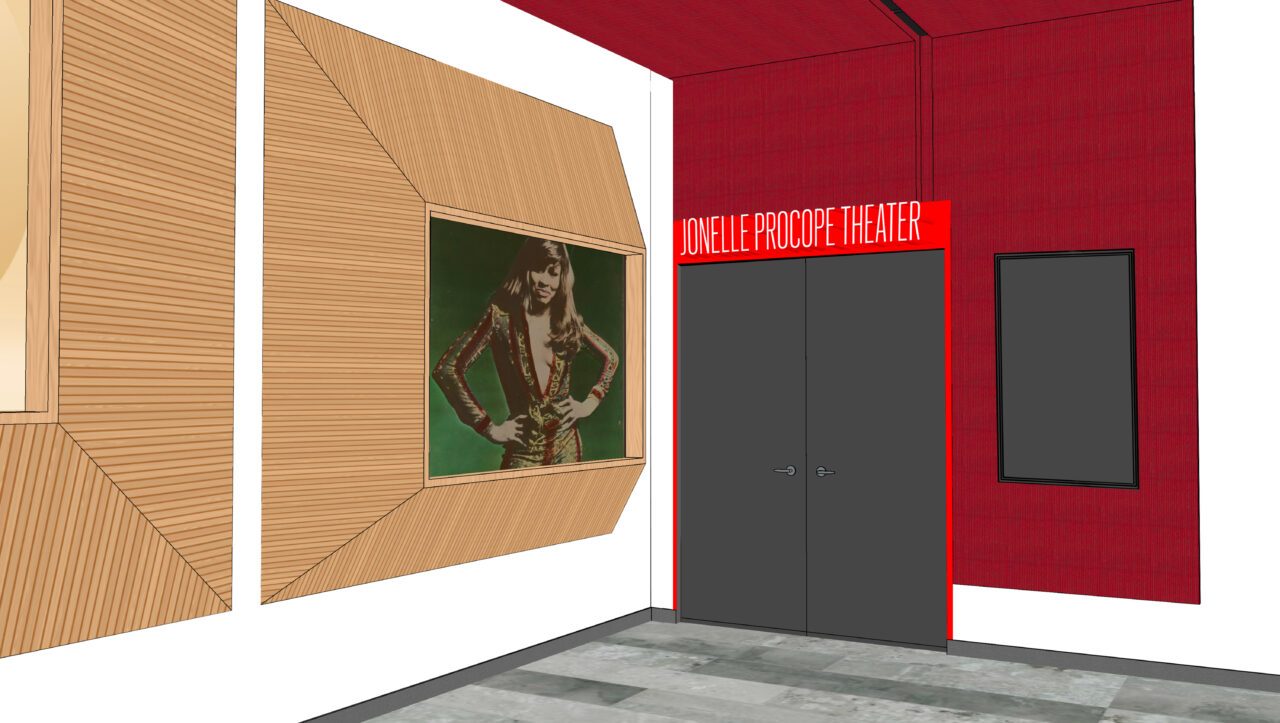 A rendering of the Jonelle Procope Theater