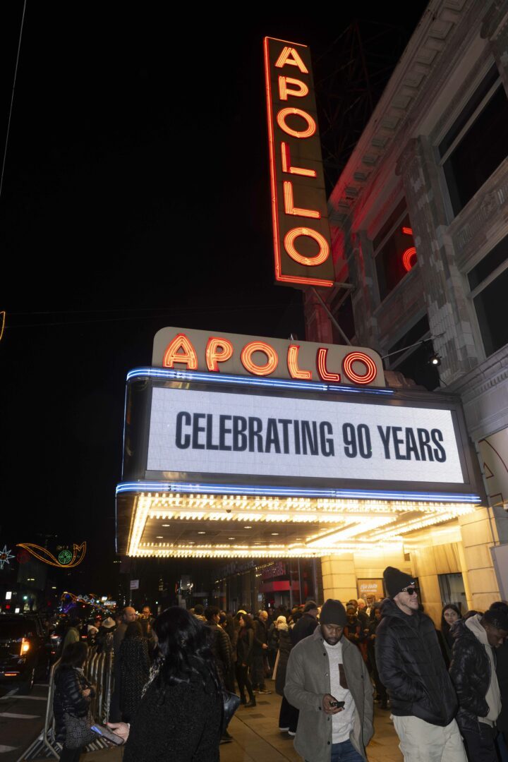 Celebrating 90 Years on the Apollo Marquee